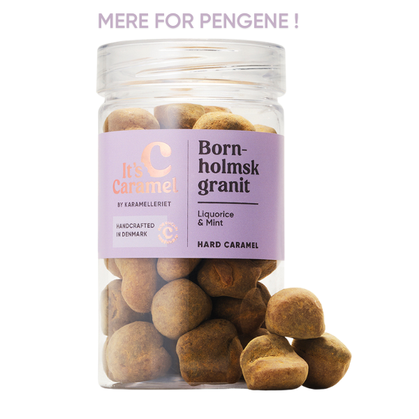 BORNHOLMSK GRANIT 195g - Hård lakrids/mint karamel