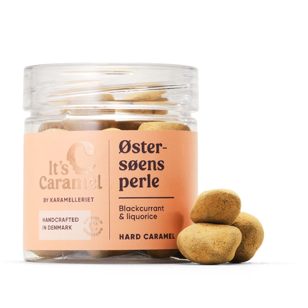 ØSTERSØENS PERLE 90g - Hård solbær/lakrids karamel